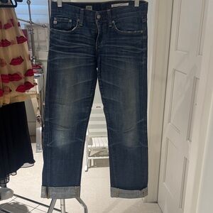 AG Adriano Goldschmied Dark Wash Straight Jeans